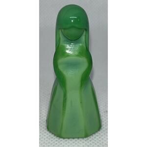 Mosser Glass Vi Hunter Jenny Doll Turquoise Green Statue Figurine